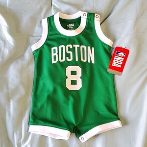 Boston Celtics 3-6 month Baby Infant Romper Jersey Walker 8